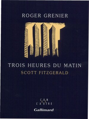 cover image of Trois heures du matin. Scott Fitzgerald